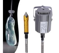780W Pro Hanging Flexshaft Mill 220V Motor Jewelry Metal Crystal Design & Repair Tool Kit 6mm Chuck W/ 7 PCS Sanding Discs