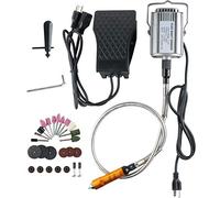 780W Strong Power Flex Shaft Hanging Grinder, 23000 RPM Electric Multi-Function Metalworking Tools, 1/4" HP Rotary Tool Repair Kit, Foot Pedal Control Metal Flexible Shaft (780W)