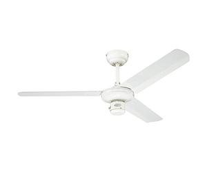 78274 Capitol 105 cm Brushed Steel Indoor Ceiling Fan, Light Kit with Opal Frosted Glass