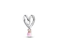 (783242C01) Brand Mum Bicolor Wrapped Heart Charm 783242C01