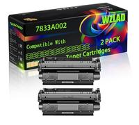 7833A002 Compatible for Canon Toner Cartridges with Chip LC 510 PC-D420 I-Sensys Fax L 390 PC-D320 Laser Fax L401 Printers (2-Pack Black)