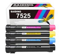 7835 7525 Toner Cartridge High Yield Replacement for Xerox Workcentre 7525 7530 7535 7545 7556 7830 7835 7845 7855 7970 Printers.4-Pack,Black Cyan Yellow Magenta