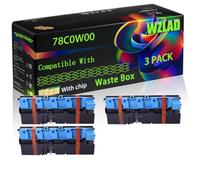 78C0W00 Compatible for Lexmark Waste Box with Chip MC 2325 adw MC 2425 adw MC 2535 adwe MC 2640 adwe XC Printers (3 Pack Black)