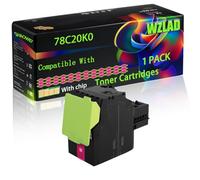 78C20K0 Compatible for Lexmark Toner Cartridges with Chip CS421adn CS421dn CX421adn CX625ade CS521dn CS622de CX522ade CX622ade Printers (1 Pack Magenta)