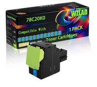 78C20K0 Compatible for Lexmark Toner Cartridges with Chip CS421adn CS421dn CX421adn CX625ade CS521dn CS622de CX522ade CX622ade Printers (1 Pack Cyan)