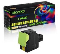 78C2XK0 Compatible for Lexmark Toner Cartridge with Chip CS421dn CX421adn CX625ade CS521dn CX522ade CX625adhe CS622de Printers (1 Pack Yellow)