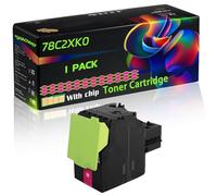 78C2XK0 Compatible for Lexmark Toner Cartridge with Chip CS421dn CX421adn CX625ade CS521dn CX522ade CX625adhe CS622de Printers (1 Pack Magenta)