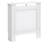 HOMCOM Radiator Cover Heating Cabinet Solid MDF Small Sized White Modern Home - White