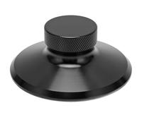 78mm Record Weight Stabilizer, Aluminum Alloy Turntable Disc Balanced Clamp for LP HiFi Record Player with Microfiber Protection, Reduces Vibration and Improves (Black)