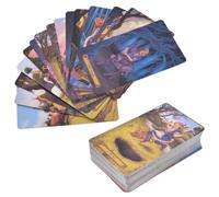 78PCS Wonderland Tarot Cards Divination Tool Coated Paper English Board Game for Beginners
