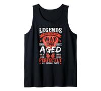 78rd Birthday Vintage Legends Born in 1948 78 Years May Tank Top