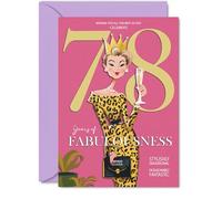 78th Birthday Cards for Women, Years Of Fabulousness