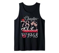 78th Birthday Queen Chapter 78 Fabulous Since 1948 Women Tank Top