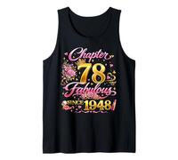 78th Birthday Queen Chapter 78 Fabulous Since 1948 Women Tank Top