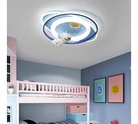 78W LED Ceiling Lamp Creative Astronaut Ceiling Lighting 3 Color Dimmable Close To Ceiling Light Fixtures Children's Room Decorative Ceiling Sconces Flush Mount Lighting Fixtures For Boys' Bed (Trico