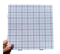 78x78 Pins Fuse Beads Boards 2.6mm Heat Resistant Hama Beads Pegboards DIY Reusable Melting Craft Supplies(White line)