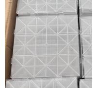 78x78 Pins Fuse Beads Pegboards, Hama Beads Pegboard, for DIY Art Projects and Family Activities, Hammer Beads Boards for Skill Development(Clear)