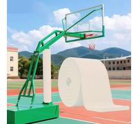 79" Basketball Pole Pad, Basketball Pole Padding For Player Protection, Extra-wide Self-adhesive Safety Pads, Wrap Around Garage Post Protective Covers(Beige,2PCS Wide 7.87 Inch)