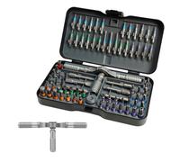 79 in 1 Ratchet Screwdriver Set, Magnetic Screwdriver Set, S2 Steel Bits, DIY Combination Flexible Shaft, Suitable for Computers, Glasses, Bicycles, Watches, Furniture and DIY Work