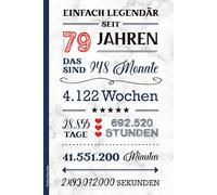 79 Jahre Geburtstag: Geburtstagsgeschenk zum 79. lustiges Geburtstag Geschenk zum 79th Geb liniertes Notizbuch Geschenkidee für Männer , Papa und Opa praktisches Buch für Notizen das Notizheft A5