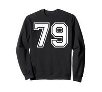 79 Number Seventy-Nine Team Sports Graphic Matching Varsity Sweatshirt