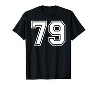 79 Number Seventy-Nine Team Sports Graphic Matching Varsity T-Shirt