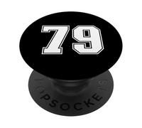 79 Number Seventy-Nine Team Sports Graphic Varsity Matching PopSockets Adhesive PopGrip