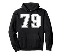 79 Number Seventy-Nine Team Sports Graphic Varsity Matching Pullover Hoodie
