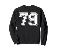 79 Number Seventy-Nine Team Sports Grunge Varsity Matching Sweatshirt