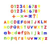 79 Piece Colorful Magnet Set - Alphabet & Number Magnets for Kids, Educational Refrigerator Toys