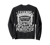 79 Year Old Birthday Gifts For Men August 1946 Birthday Funn Sweatshirt