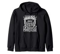 79 Year Old Birthday Gifts For Men July 1946 Birthday Funny Zip Hoodie