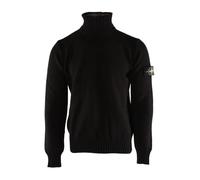 7915505A2 V0029 Turtleneck- male- Stone Island- Turtlenecks- Black- L- Knitwear L