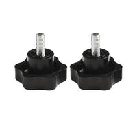 792002 Replacement Knobs for Hustler Lawnmowers - 5/16-18 x 3/4" Black Plastic-Metal Deck Cover Knobs, 2-Pack, Compatible with Lathes and Industrial Equipment