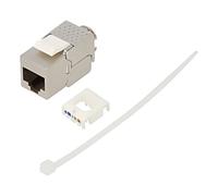 79448 RJ45 Module Trapezoid Silver Cat: 6a to Cable RJ45 Female 8p8c GOOBAY