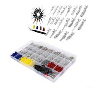 795Pcs Car Connector Pin Kit Assorted Sizes Metal Plastic | 795 pieces total, assorted sizes 1.0-3.5mm, metal and plastic build, comprehensive repair solution