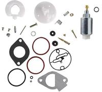796184 Carburetor Overhaul Rebuild Kit for Briggs & Stratton Lawn Mower Tractor 11 HP-19 HP with 699915 Fuel Solenoid Valve
