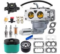 796997 Carburetor Kit for 595759 796227 796258 Replace 407777 40G777 40H777 44L777 44M977 V-Twin Lawn Mower Tractor Carb with 792105 Air Filter & 492932S Oil Filter & Fuel Pump