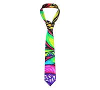 799 Mens Ties Psychedelic Tie Dye Neck Tie Funny Skinny Tie Festival Business Tie Work Tie For Mens, Business, Boys