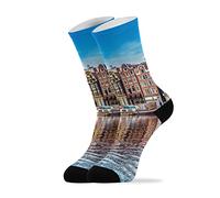 799 Women Mens Socks Amsterdam Netherlands Dress Socks Durable Men'S Dress Sock Soft Athletic Socks Crew Socks, For Yoga, Outdoor, Walking