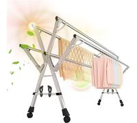 79in Retractable Outdoor & Indoor Clothes Airer Heavy-Du Clothes Drying Rack Space-Saving Airer for Efficient Drying t for Garden & Balcony