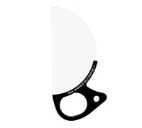 79mm Handheld Half Moon Diopter Filter, Flexible Foreground Blur Optical Glass Prism, Optical Semicircular Glass Effect Filter for Variety Filming Scenarios