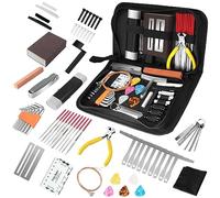 79Pcs Guitar Tool Kit, Guitar Repair Kit, Guitar Accessories Guitar Setup Kit, Luthier Tools Guitar Fret Kit for Ukulele Bass Mandolin Banjo, TIMDAM Guitar Maintenance Kit Guitar Gifts for Musicians
