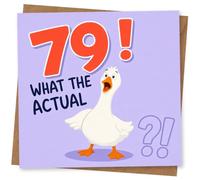 79th Birthday Card for Him or Her, Funny Design