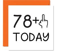 79th Birthday Card Funny for Women - Novelty Middle Finger - Rude Birthday Cards for Men, 145mm Greeting Cards, Joke Banter Cards Mum Dad Grandad Granny Nanny Auntie Uncle