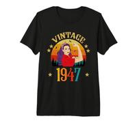 79th Birthday Gift 79 Years Old for Women Retro Vintage 1947 Premium T-Shirt