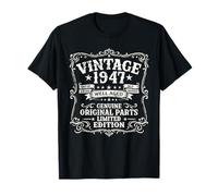 79th Birthday Gift Man Woman Original Vintage 1947 79 Years T-Shirt
