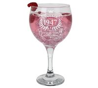 79th Birthday Gift Vintage 1947 Aged to Perfection Engraved Large Gin Glass Present for 79 Year Old Etched 645ml Gin Goblet