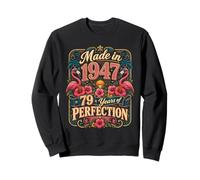 79th Birthday Made in 1947 Tropical Flamingo 79 Year Old Sweatshirt