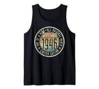 79th Birthday Vintage September 1946 Retro Limited Edition Tank Top
